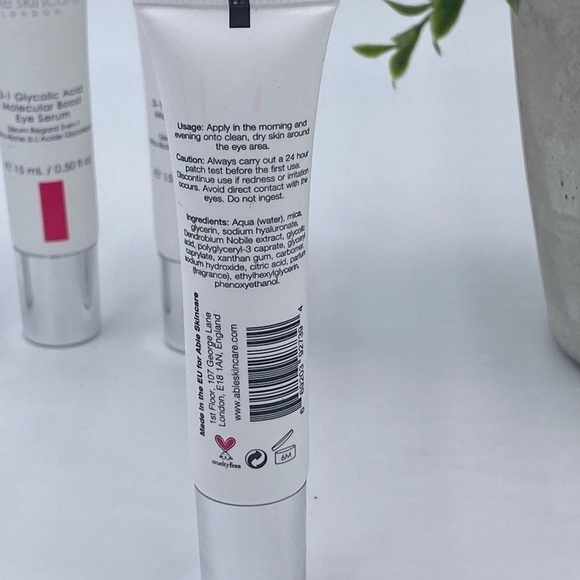 Able Skincare London 3in1 Glycolic Acid Molicular Boost Eye Serum - Picture 4 of 4